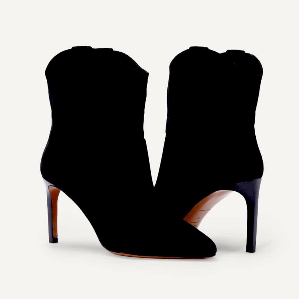 Ba&sh Caitlin Suede Ankle Boots Size 37